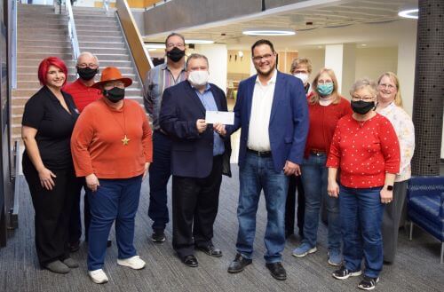 Energy Harbor’s Site VP, Terry Brown, presented a $6,000 check from the Energy Harbor Community Involvement Committee to Toledo Choral Society