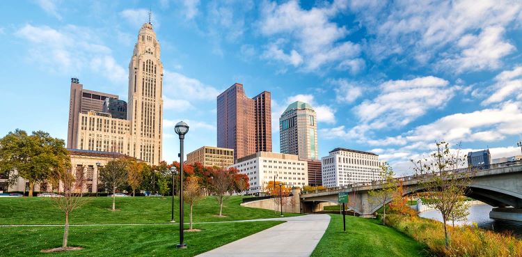 Columbus, Ohio, state capitol