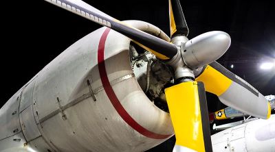 Vintage airplane at U.S. Air Force Museum in Dayton, Ohio