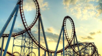 Double loop rollercoaster at Cedar Point in Sandusky Ohio
