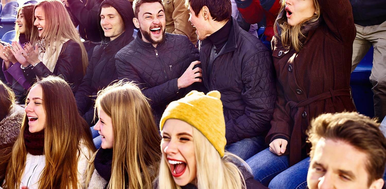 Fans cheering on Pennsylvania sports