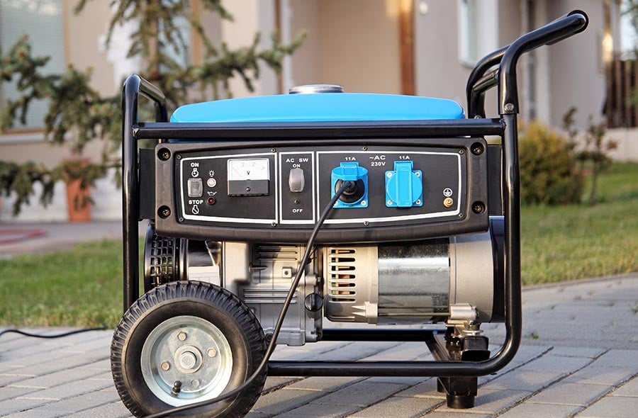 Using a generator safely during a power outage emergency