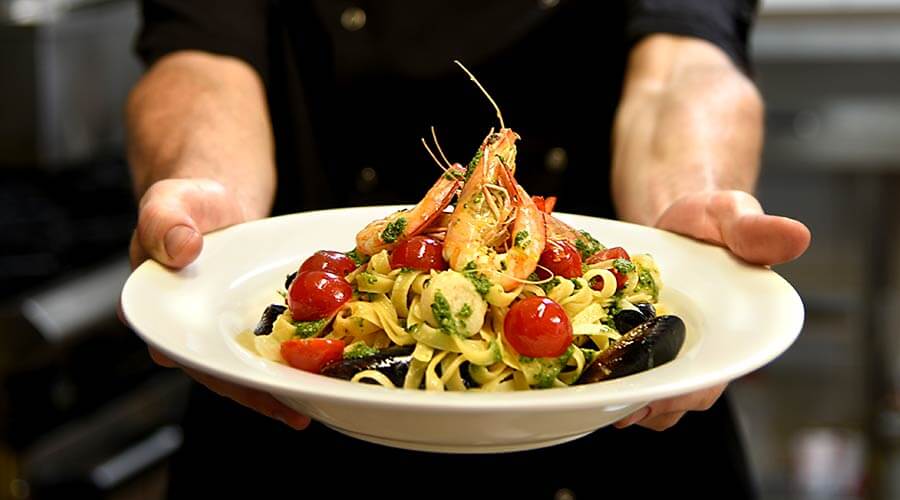 Sea food dish from Pittsburgh restaurant