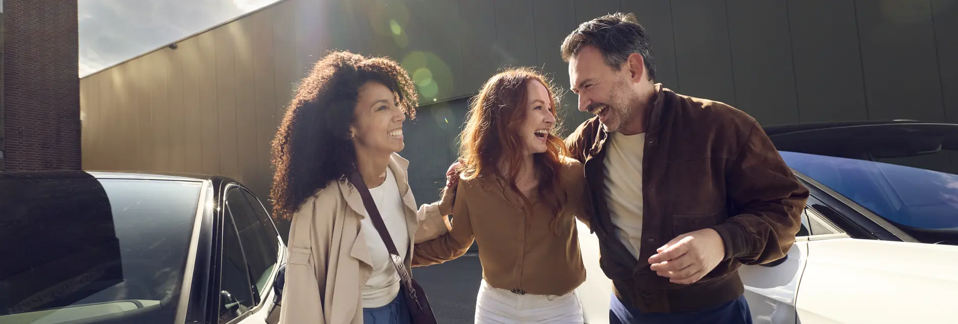 Leaserijders bij auto