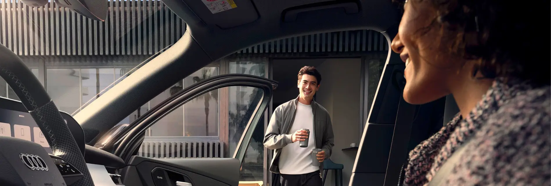 Leaseauto vrouw en man