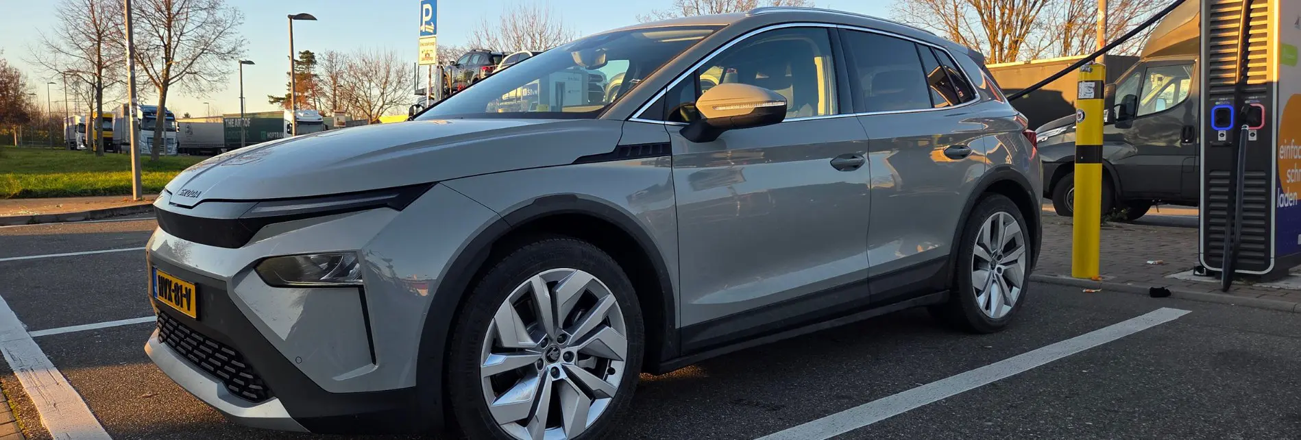 Met de elektrische auto op wintersport