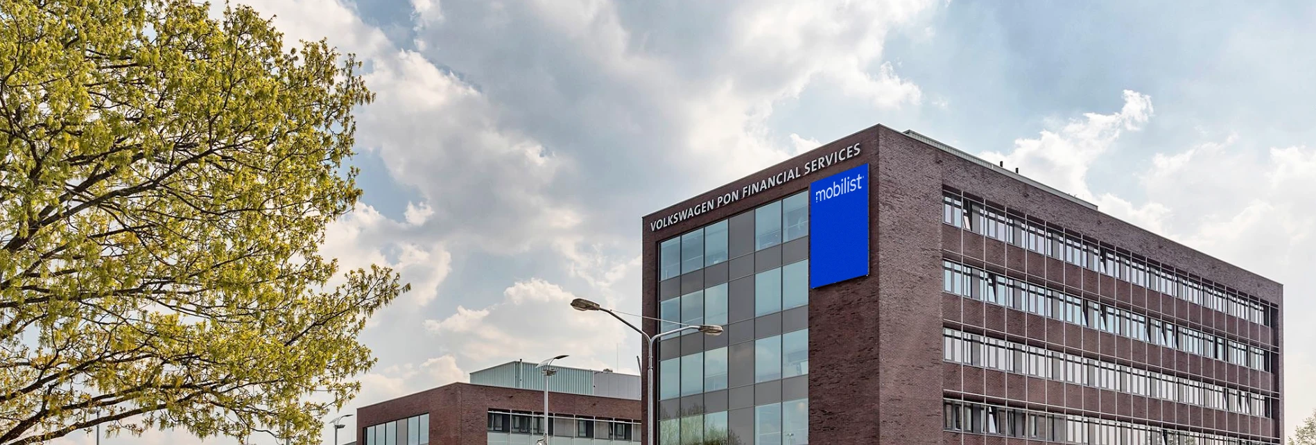 Pand van VWPFS - Mobilist is onderdeel van Volkswagen Pon Financial Services