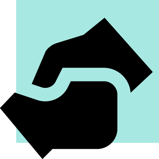 Icon of an open hand