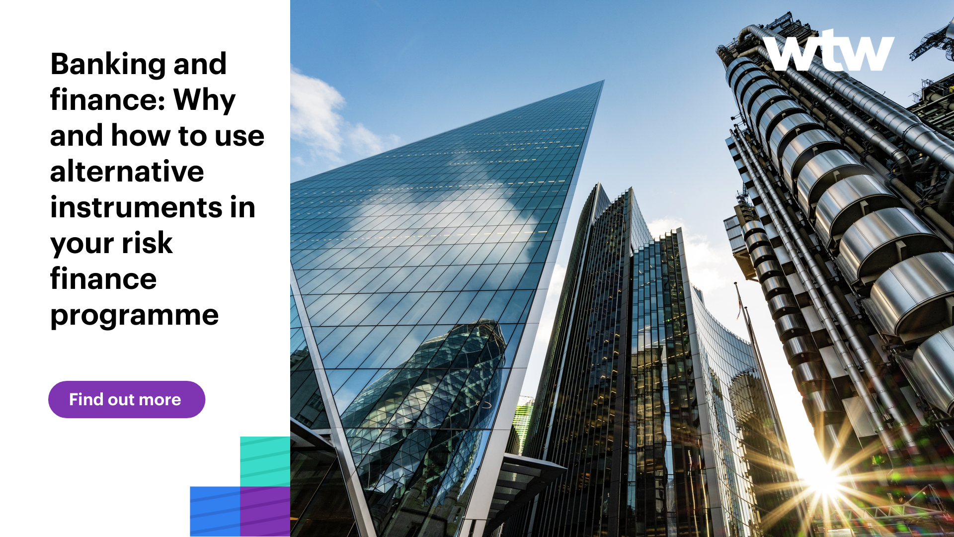 Alternative instruments in your risk finance programme - WTW