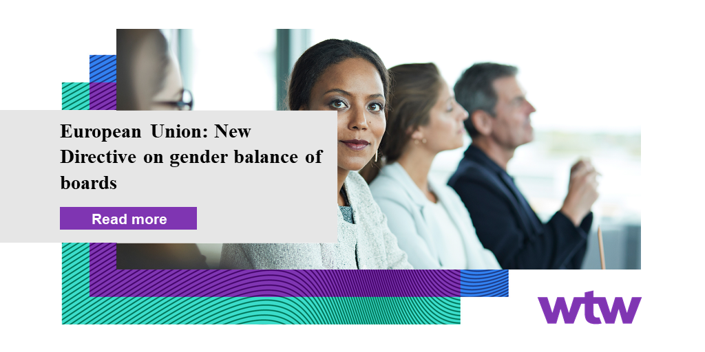 European Union: New Directive on gender balance of boards - WTW