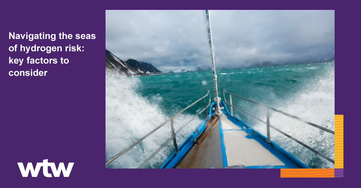 Hydrogen Risks Navigating the seas of hydrogen risk: key factors to consider - WTW