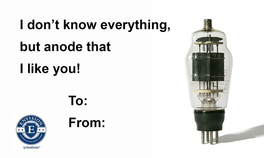 STEM focused Valentine's Day Card