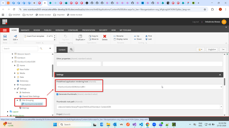 Image 2 of JSS SDK and Content SDK code within the same nextjs application