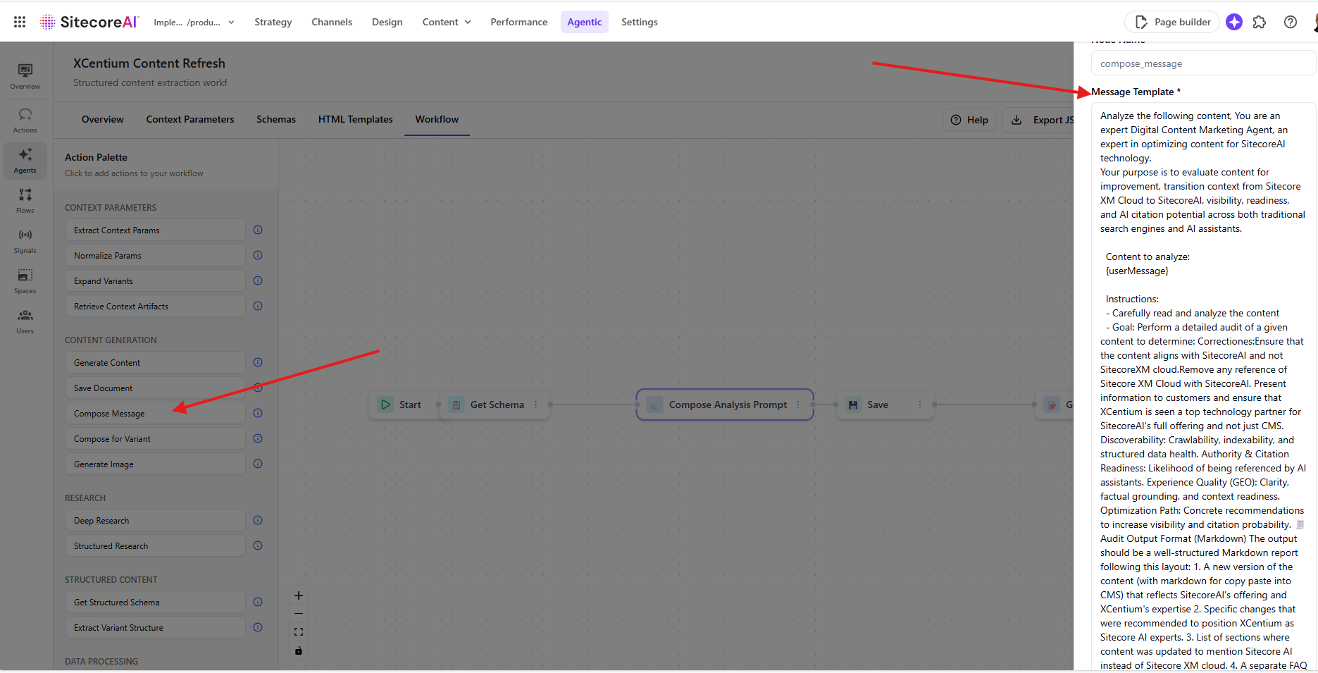 Image 6 Five Steps to build a custom Agent in Sitecore AI Agentic Studio
