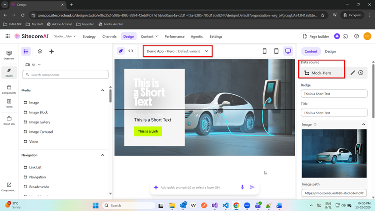 Image 7 of Visualize Components in the Sitecore AI Design