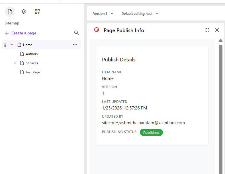 Image 8 of Building a Sitecore XM Cloud Publishing Status Marketplace App
