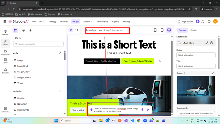 Image 9 of Visualize Components in the Sitecore AI Design