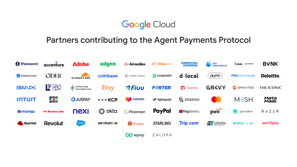 Image 1 for Agentic Commerce blog AP2_Partner_Logo