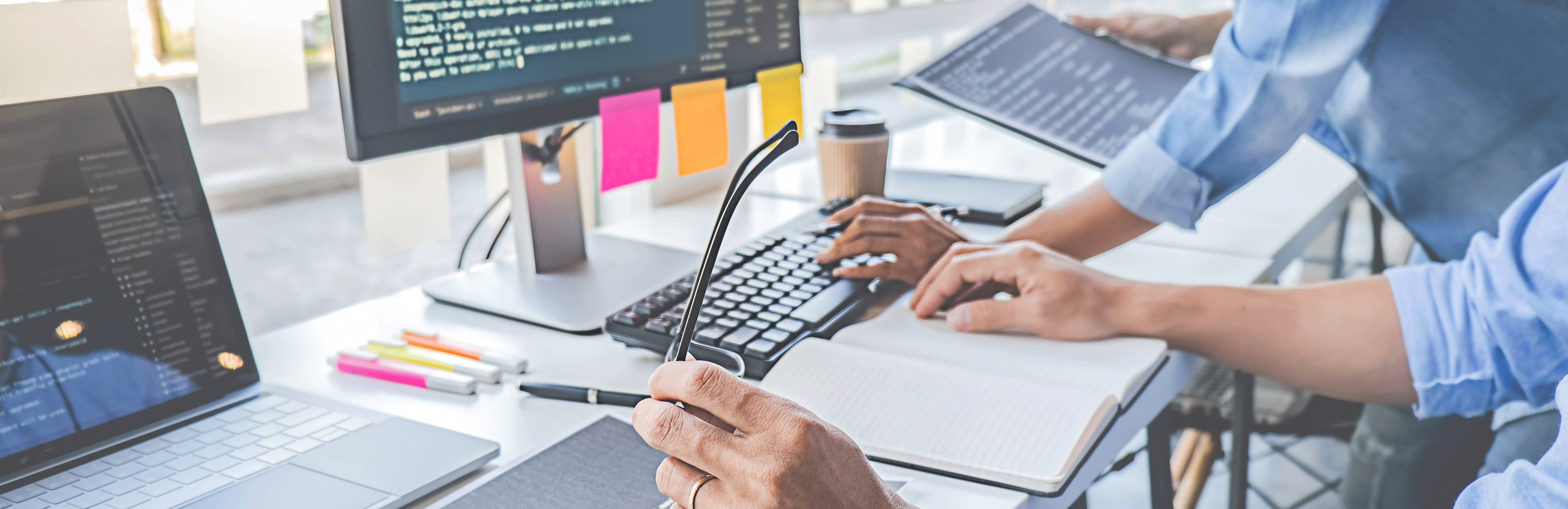 People working Banner