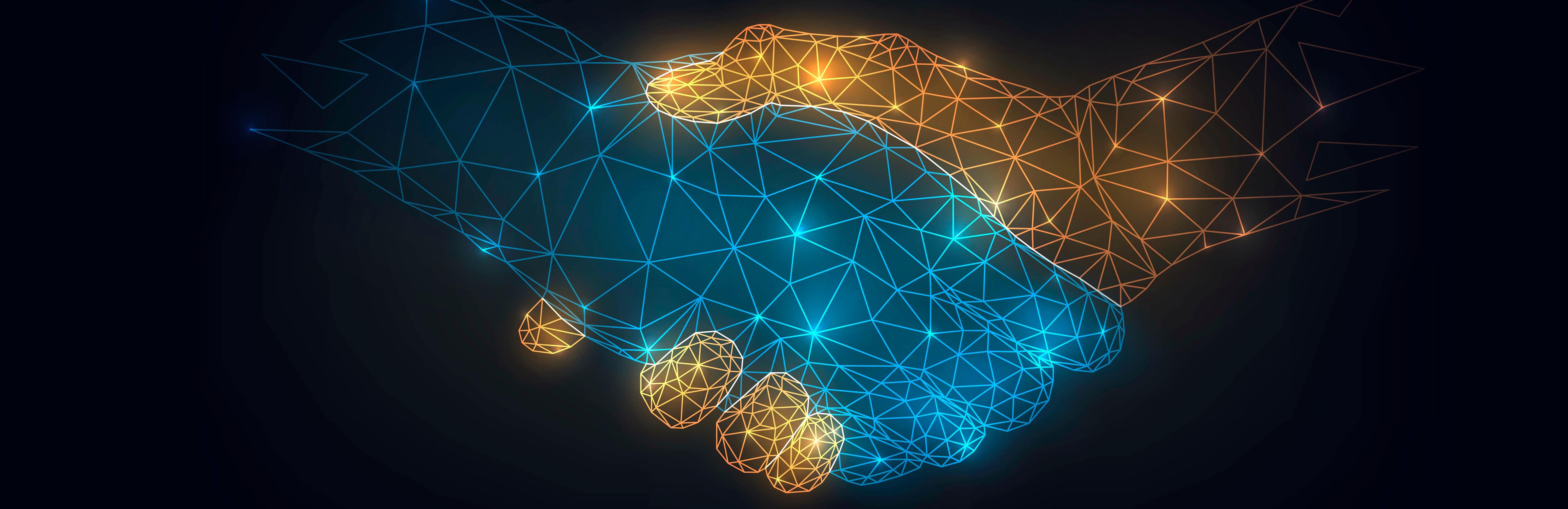 Handshake pattern banner image