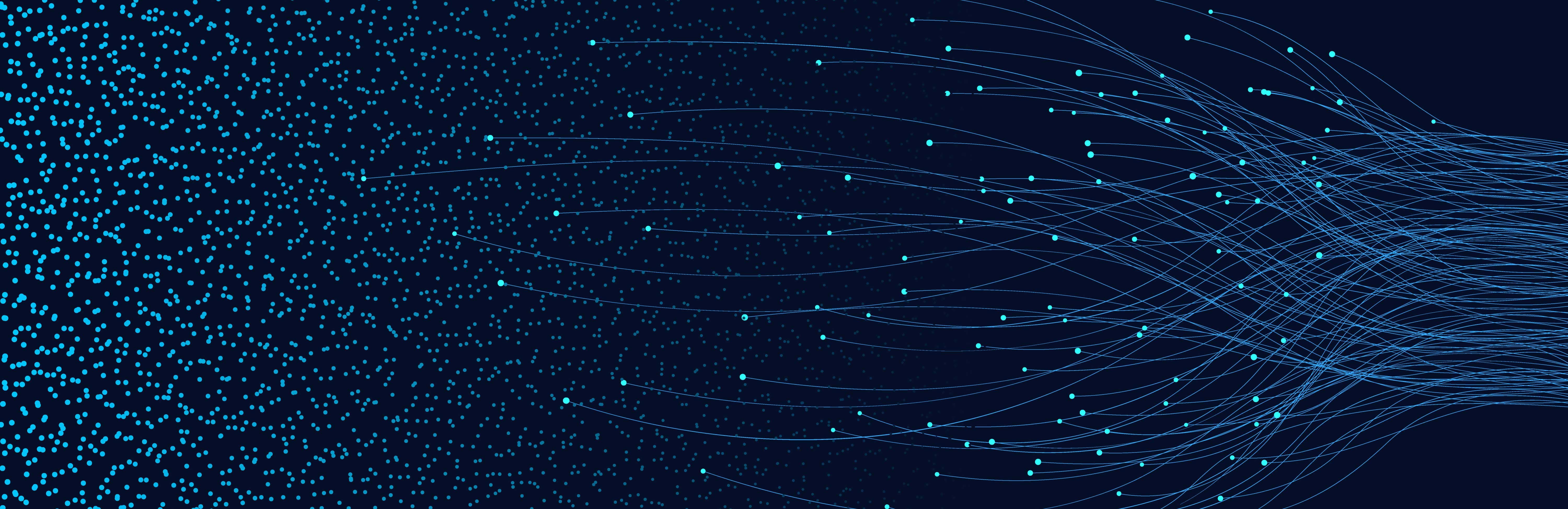 blue dots wave pattern banner