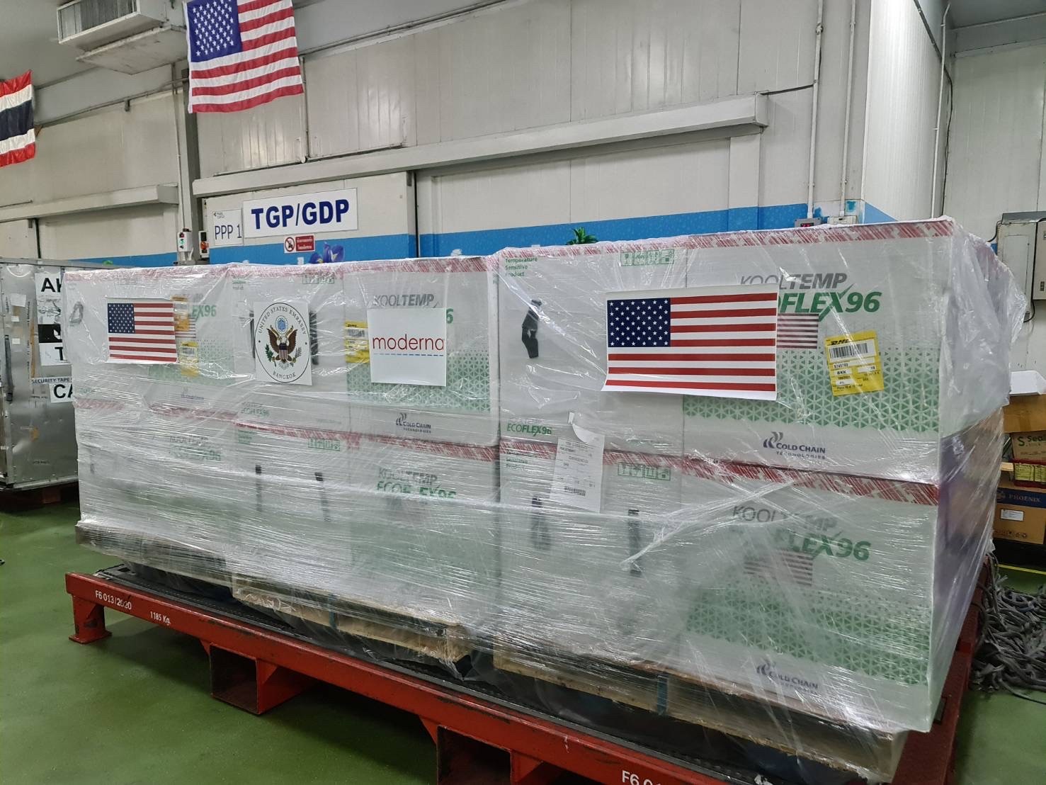 Zuellig Pharma brings logistics expertise to support the Thai government in distribution of one million doses of COVID -19 vaccine Moderna donated by the US government for Thai people
