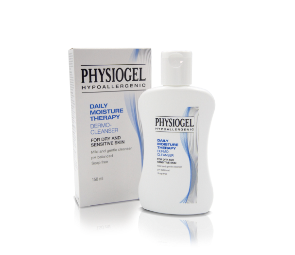 Physiogel Daily Moisture Therapy Dermo-Cleanser gently cleanses dry, sensitive skin