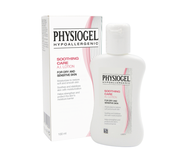 Physiogel Soothing Care A.I. Lotion hydrates and soothes very dry, sensitive skin