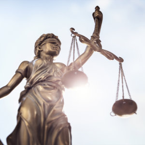 Statue von Justitia