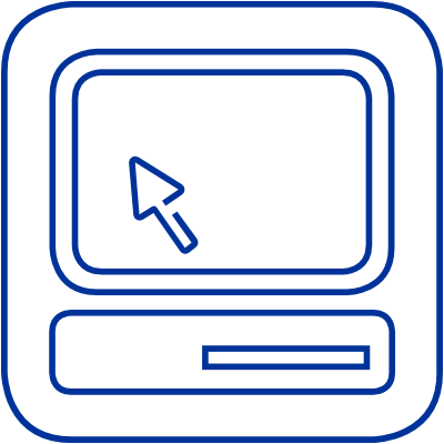 Computer mit Cursor