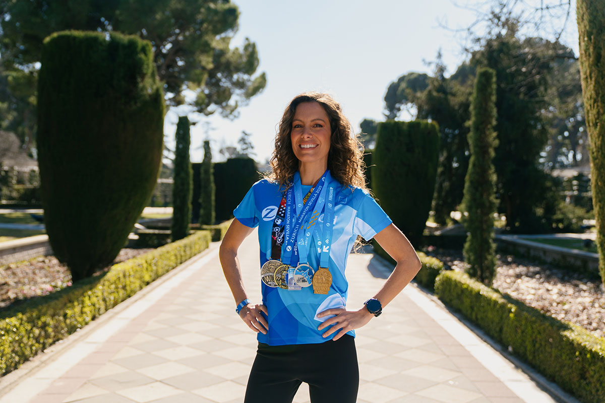 Laura Madrueno with a Zurich shirt