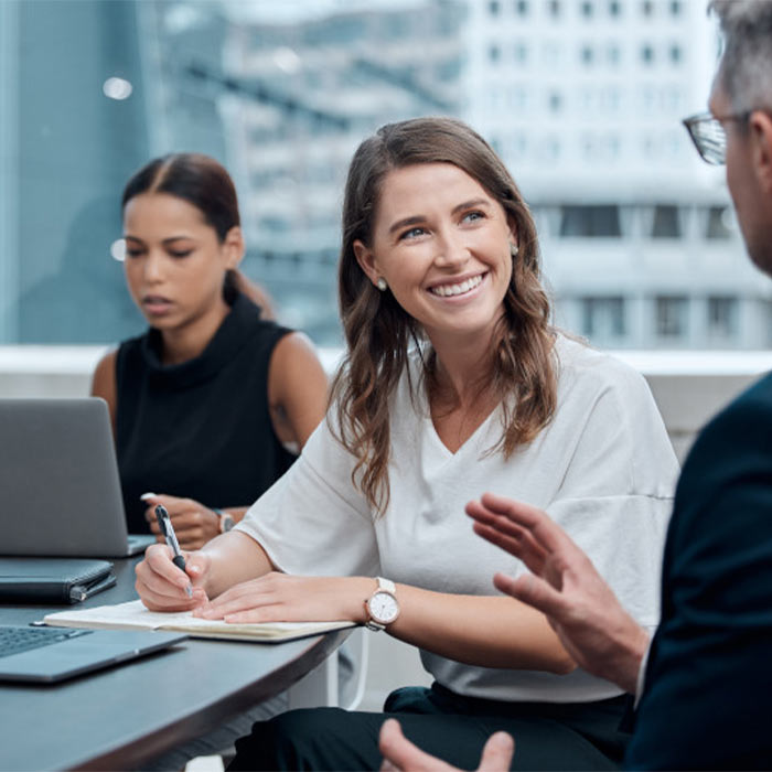 Woman in a meeting
