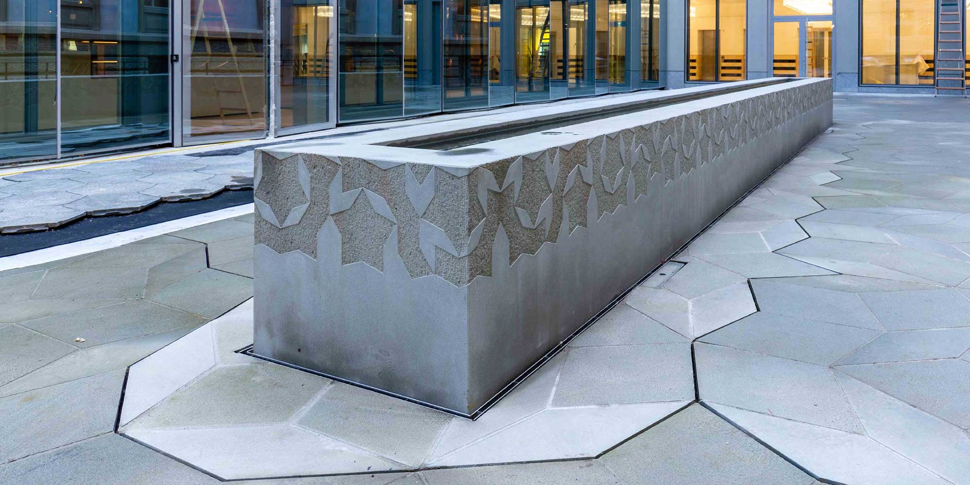 Quai Zurich Campus fountain
