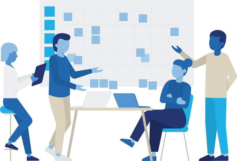 Illustration: Diverse team