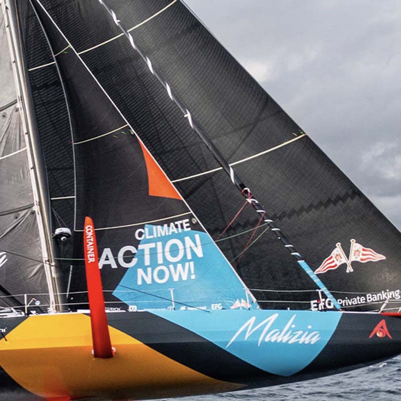 Team Malizia sailing boat