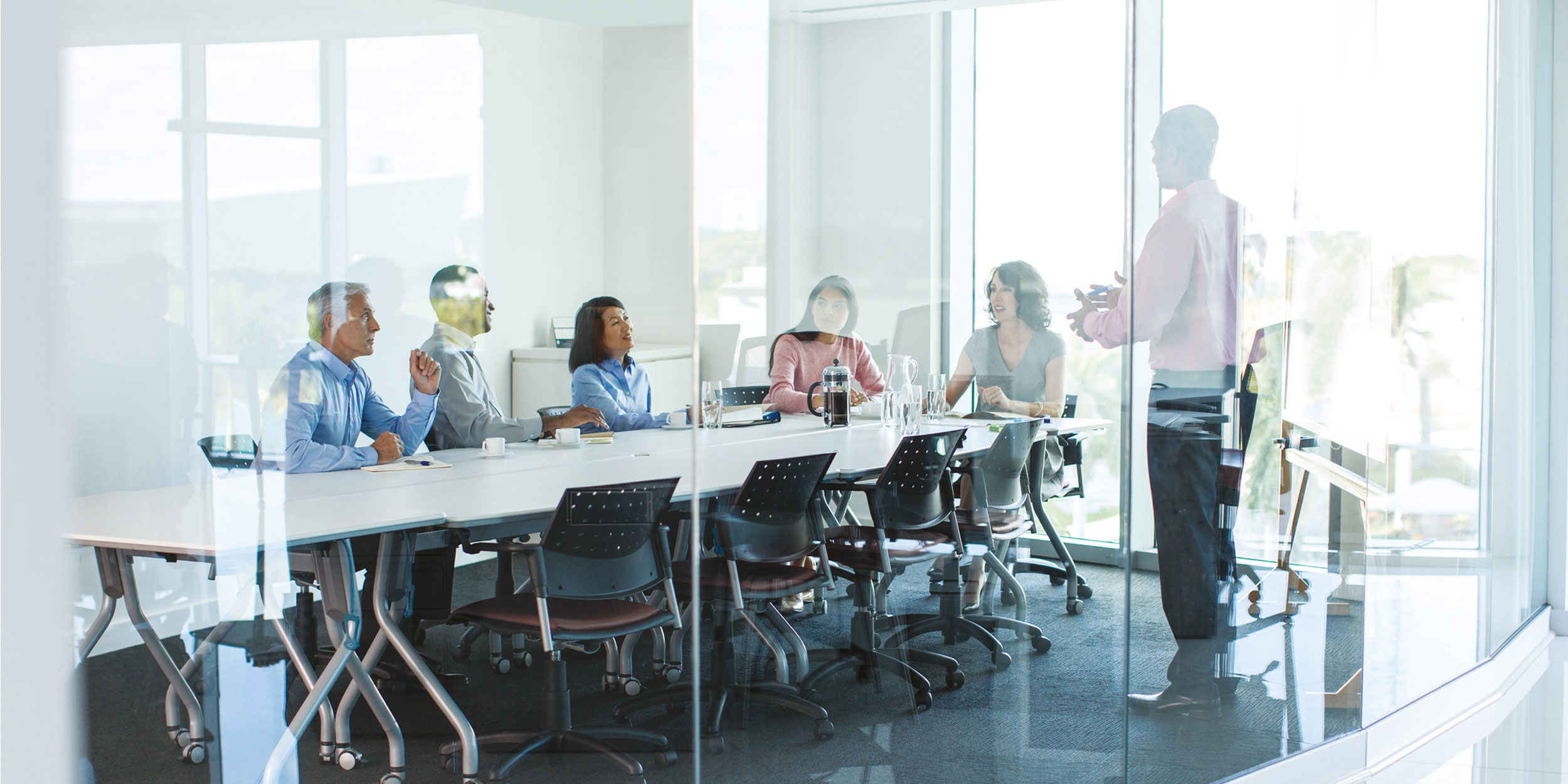 people in meeting room