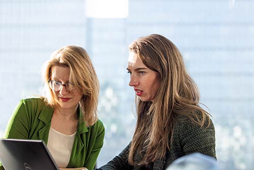 women talking