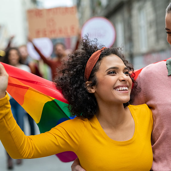 woman at the pride