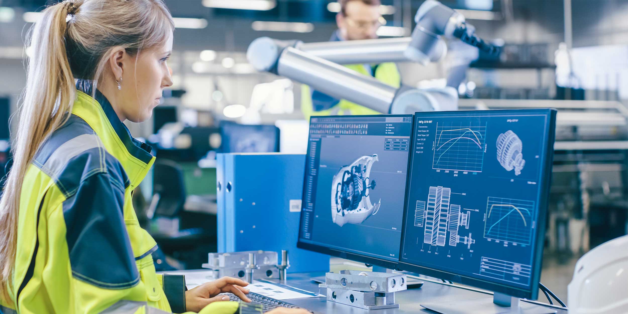 Female Mechanical Engineer Designs 3D