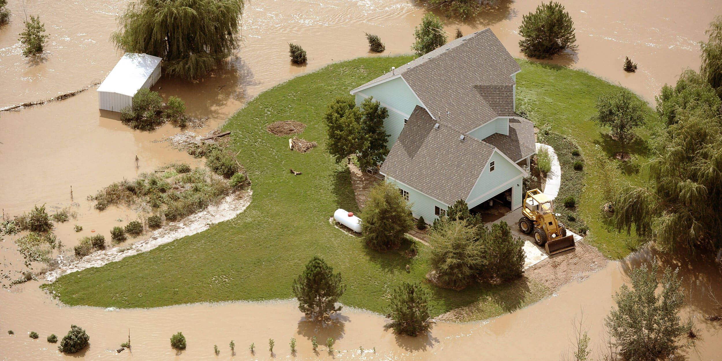 house in flood