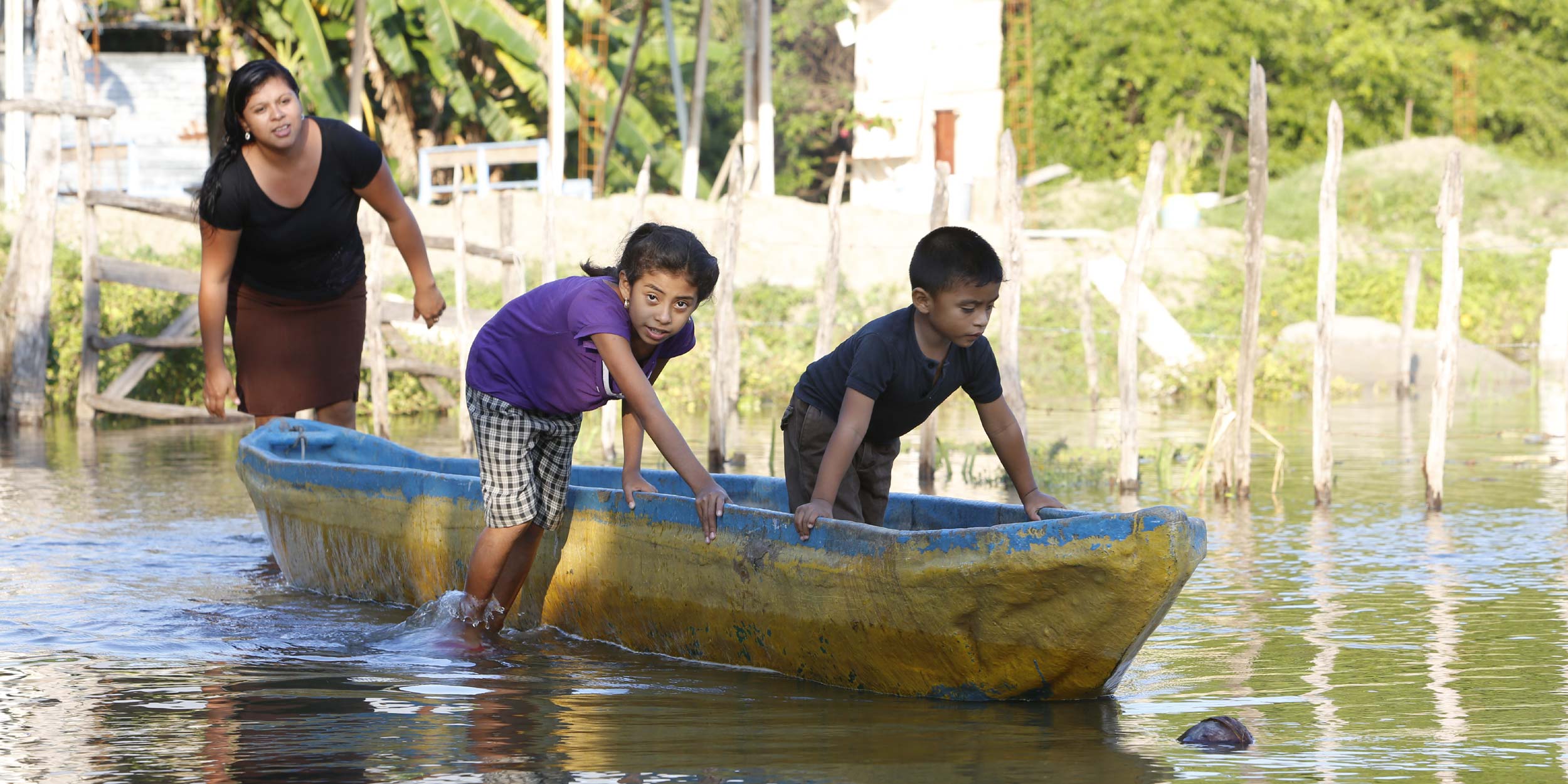 children on a pyrogue