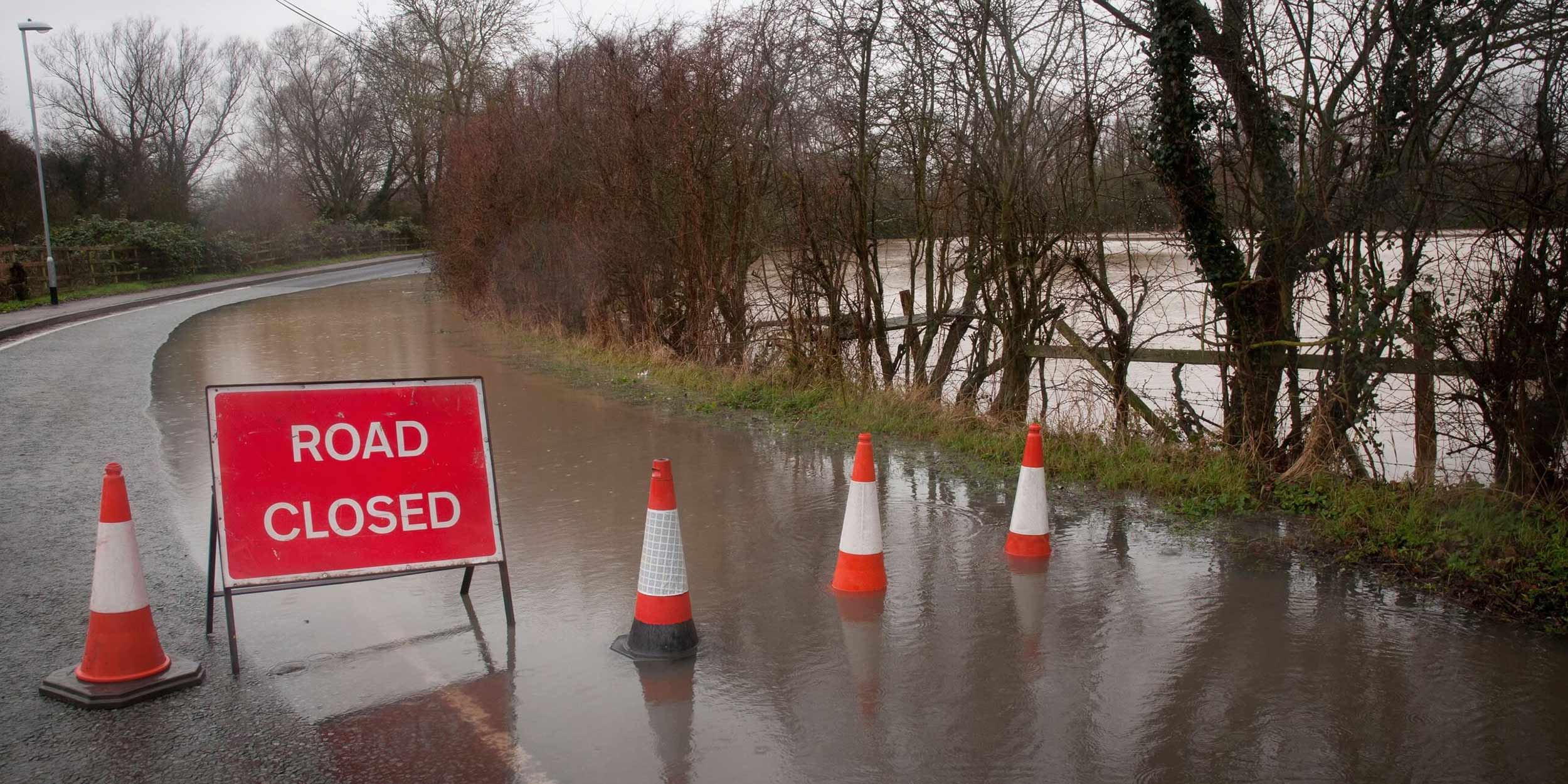 Flooded road