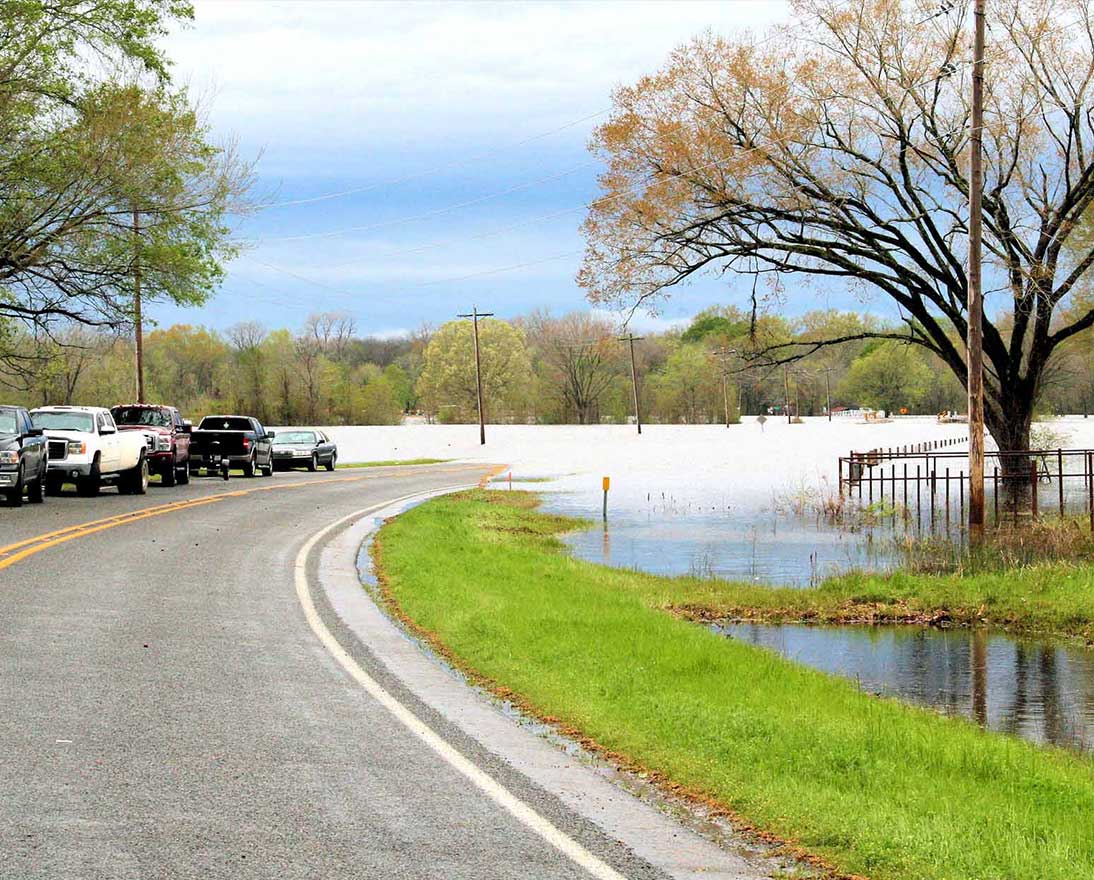 image of flooded countryside