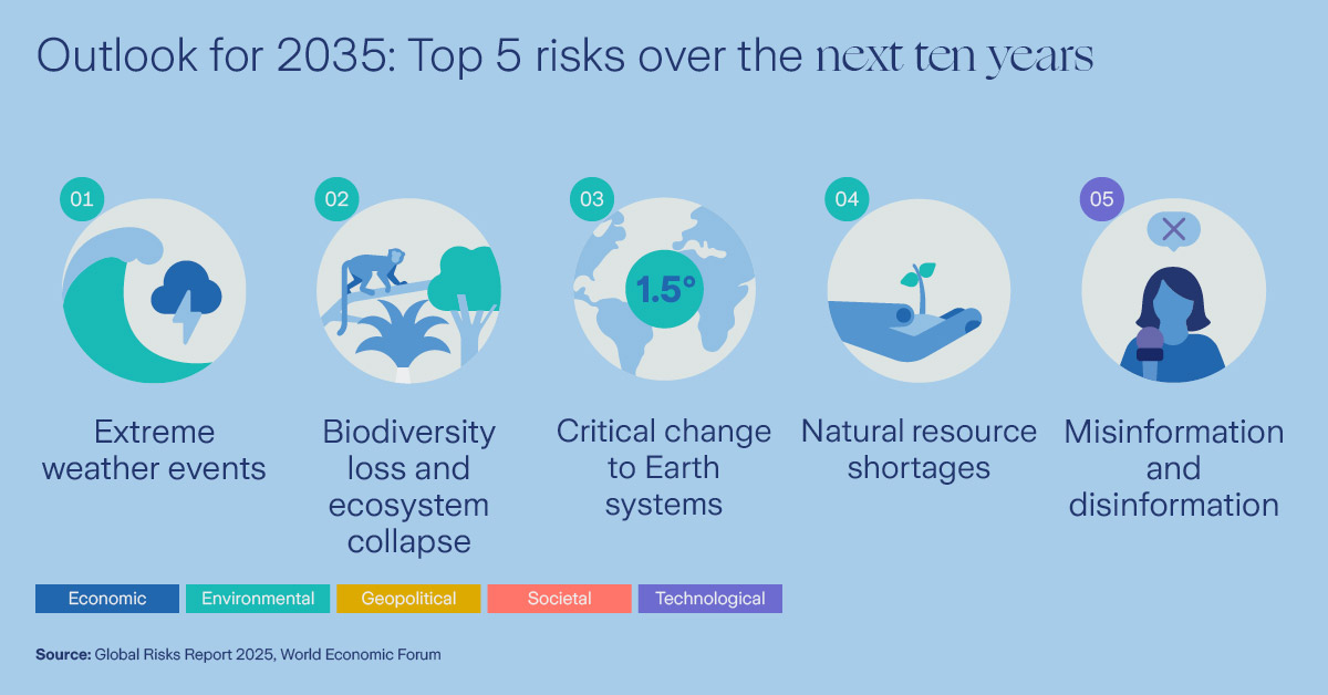 top 5 risks over the next ten years