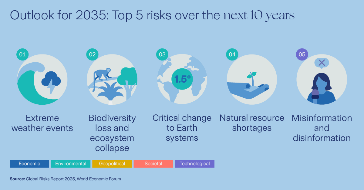 top 5 risks over the next ten years