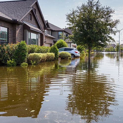 flooded street