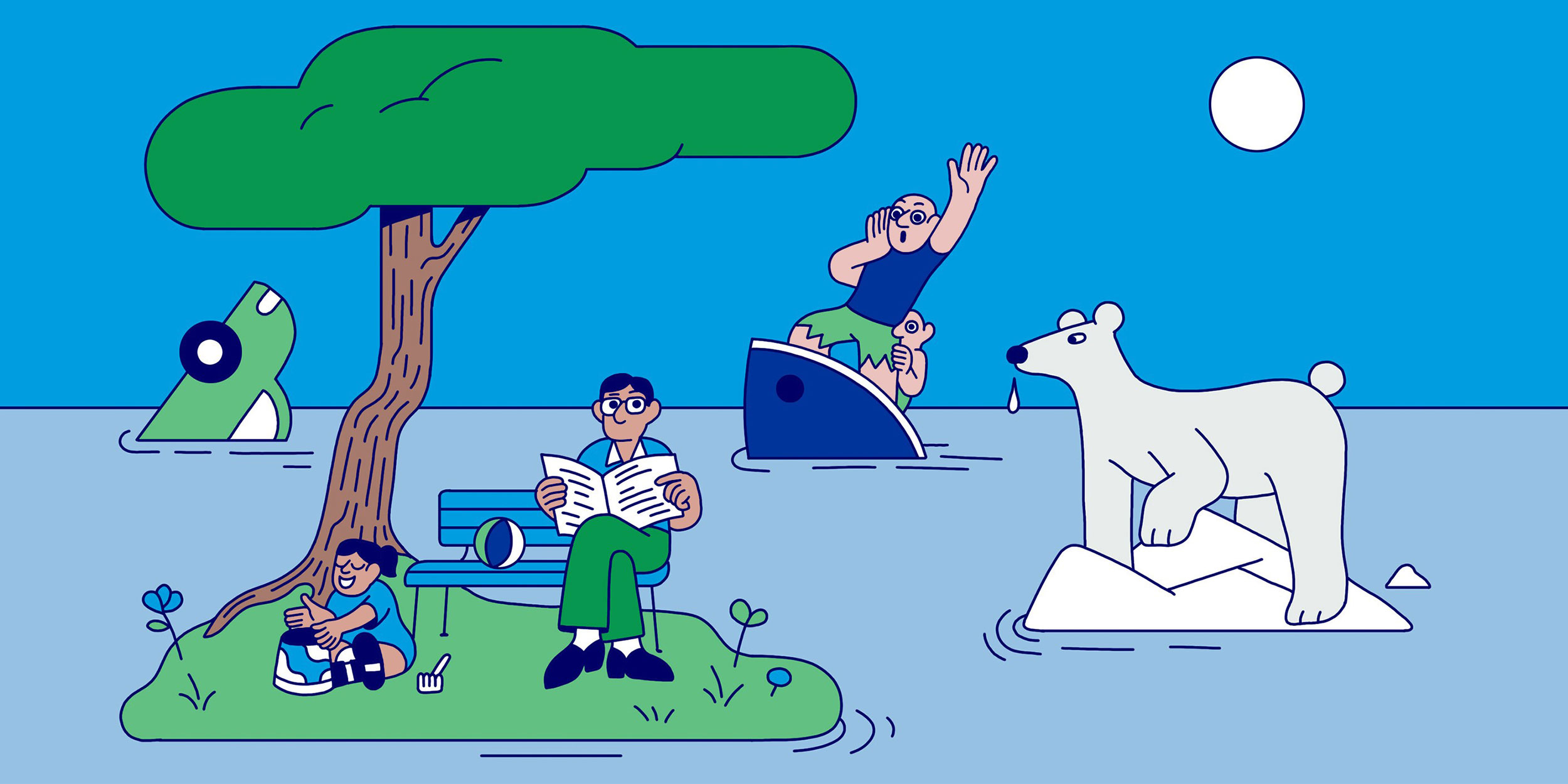Climate emergency illustration