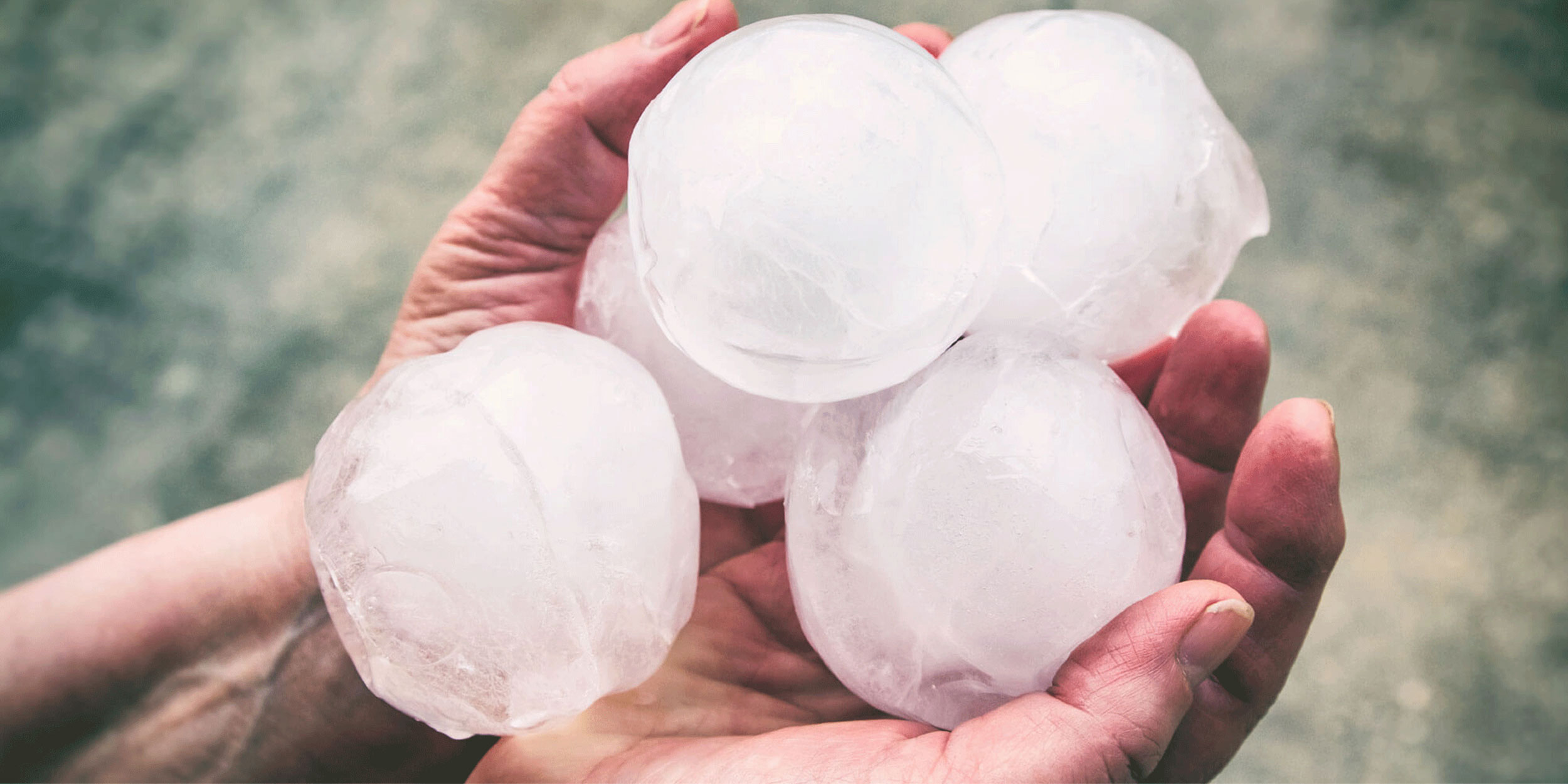 large-hailstones