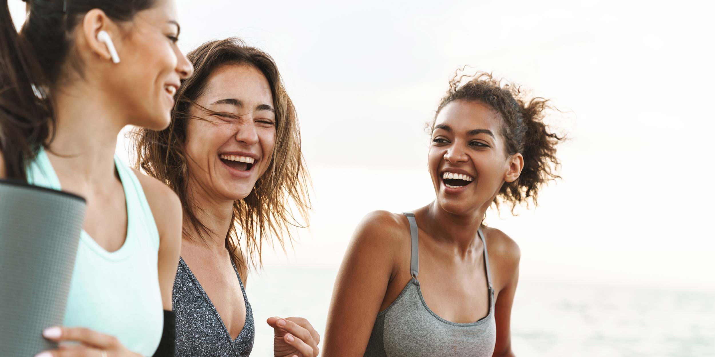 happy women after sport