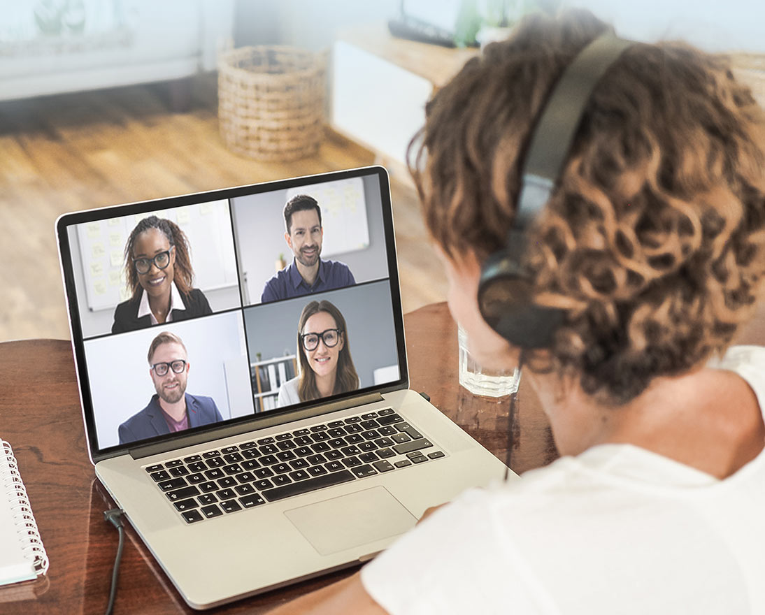 woman on a videocall
